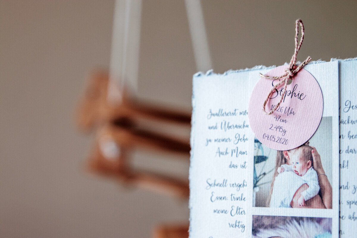 Papeterie Geburt – Danksagung kleiner Stern