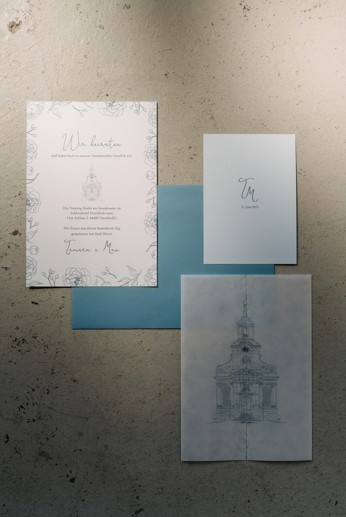 Papeterie Location Blue