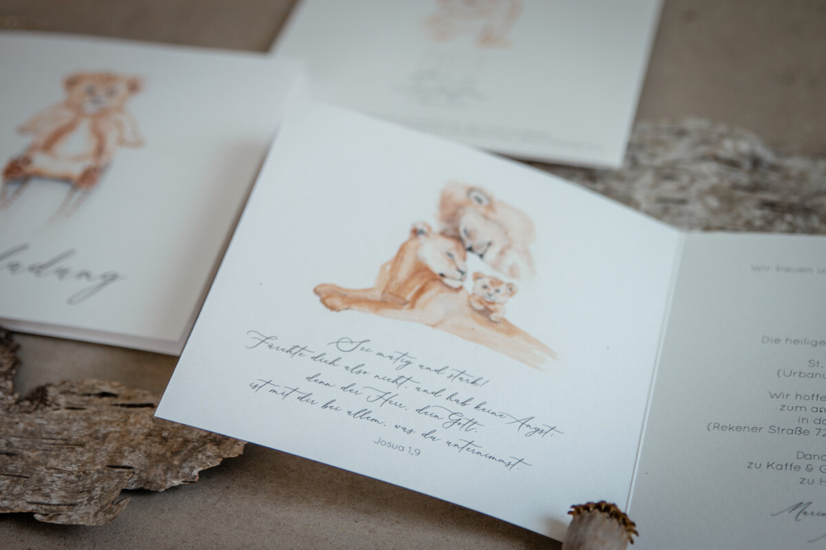 Papeterie Taufe – Einladungen